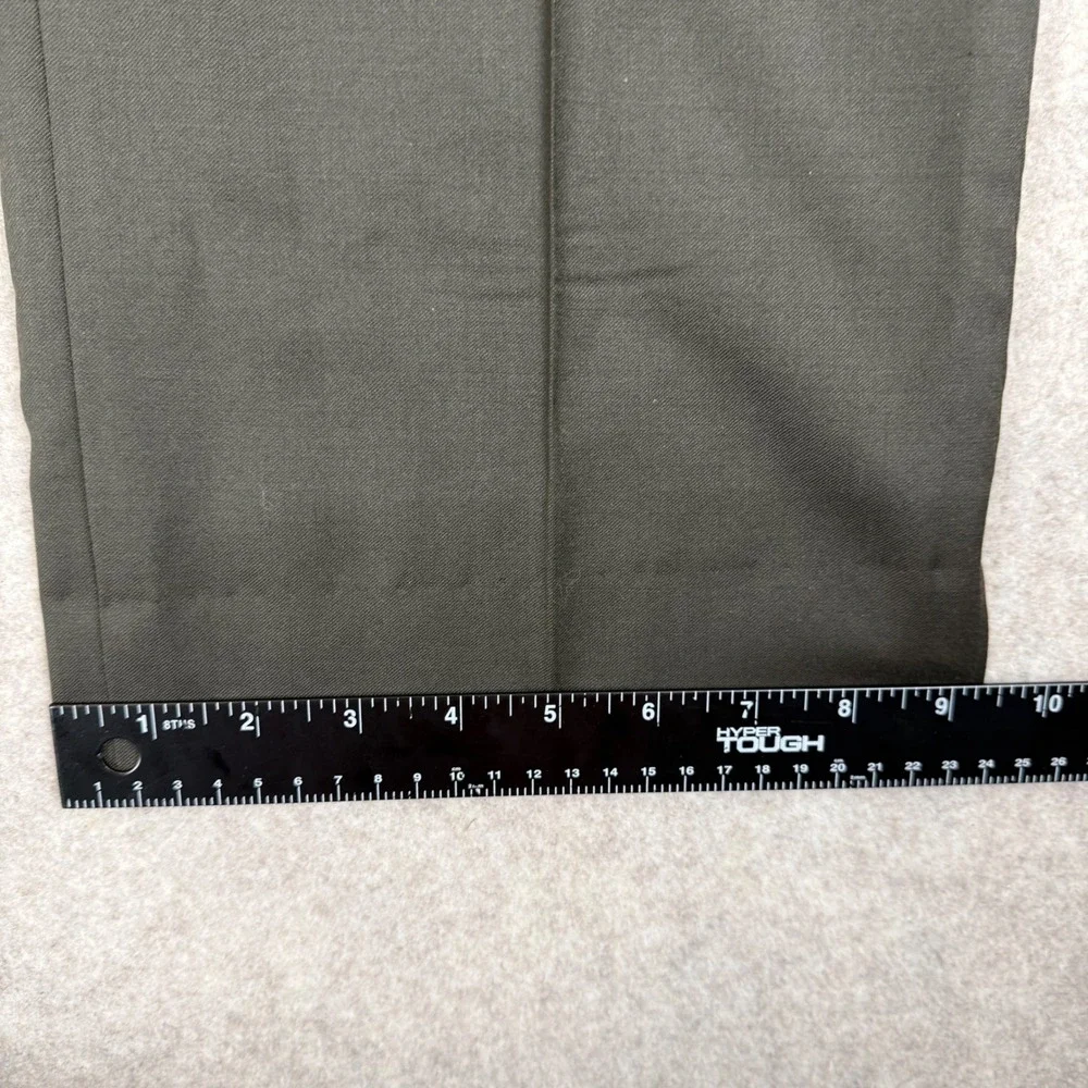 Jos. A. Bank Dress Pants 38x34 Pleated Signature Collection Olive Green 0384